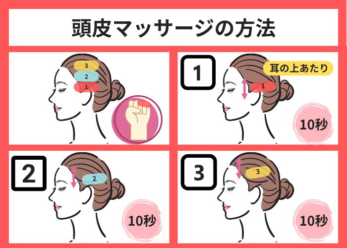 頭皮マッサージの方法
