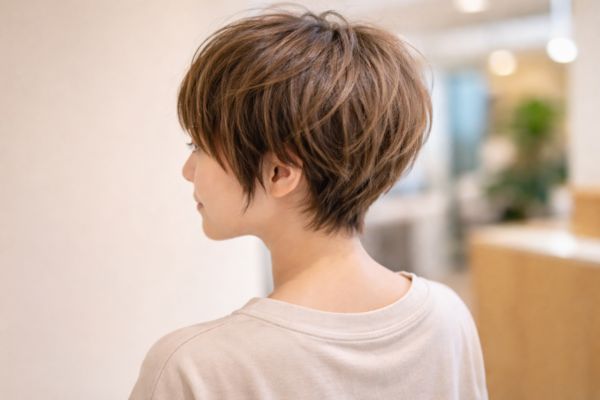 ふわっとしたショートカットの女性