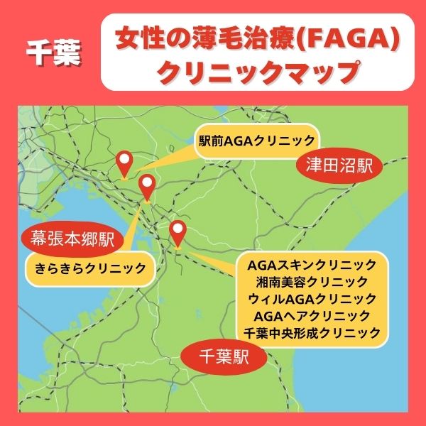 千葉FAGAクリニックマイマップ