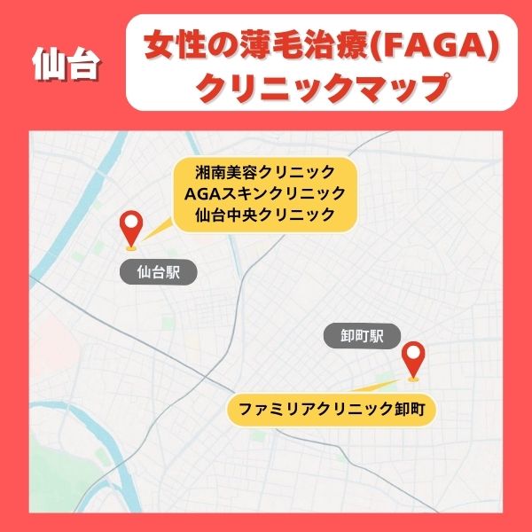 仙台FAGAクリニックマイマップ