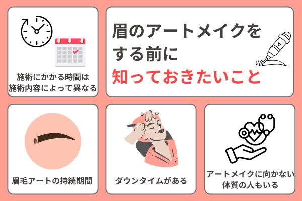眉毛アートメイク施術の前に知っておきたいこと