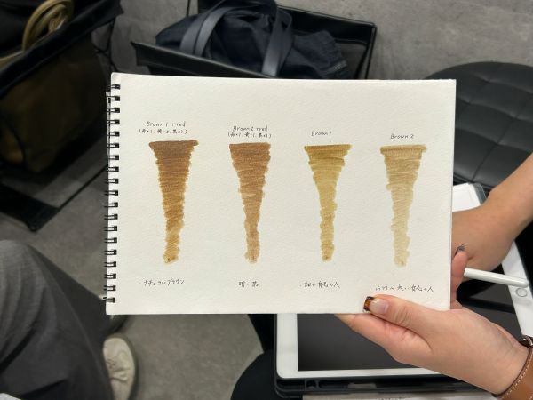 ファーストアートメイク眉アート色見本